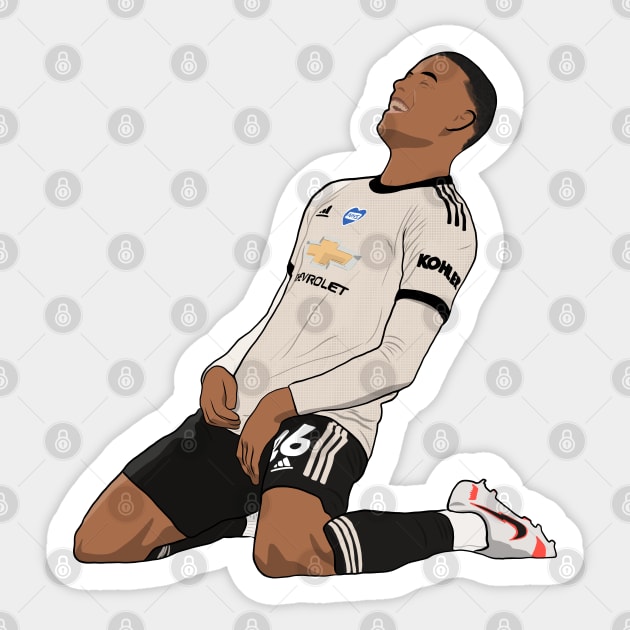 Mason Greenwood Knee Slide Sticker by Hevding